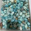 100g Natural Stone Blue Caribbean Calcite Gravel Crystal Quartz Tumbled Raw Gemstone Mineral Specimen Fish Tank Garden Decorati 3