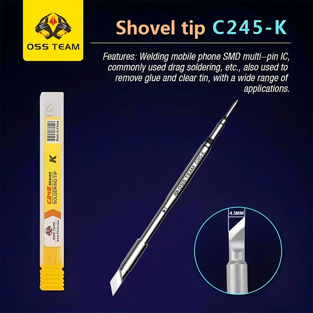 OSS C210 C245 Soldering iron tip For JBC HS-02 T80 Soldering Iron Universal Comp