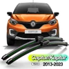 For Renault Captur Kaptur 2013-2023 2pcs Front Windshield Wiper Blades Windscreen Window Accessories 2015 2016 2017 2019 2021 1