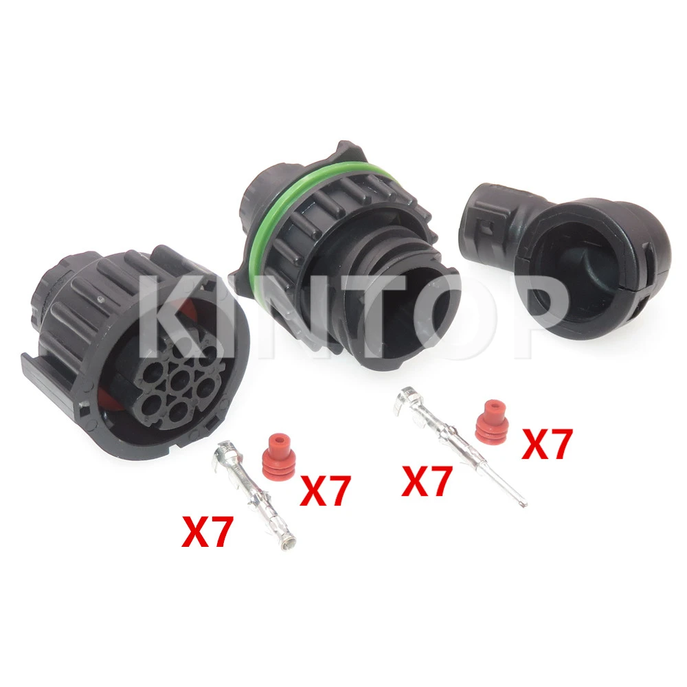 1 Set 7 Pins 968421-1 965570-1 Car FogLamp Waterproof Connector 