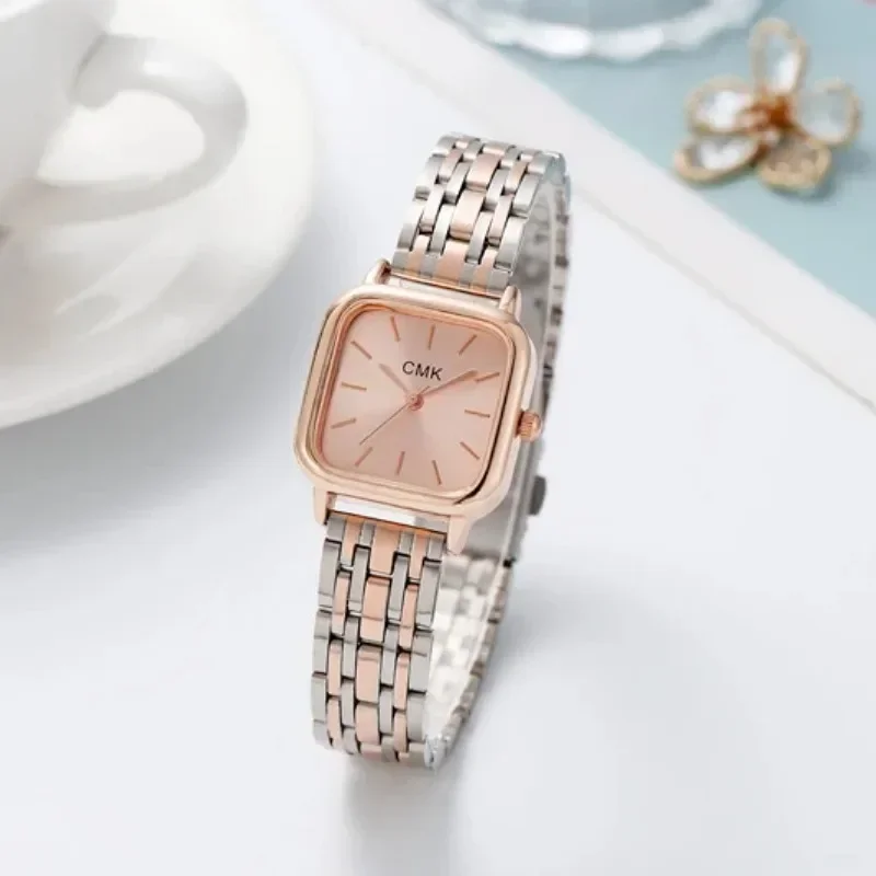 Stainless Steel Bracelet Watch Women Fashion Minimalist Temperament Small Square Quartz Wristwatch women watches