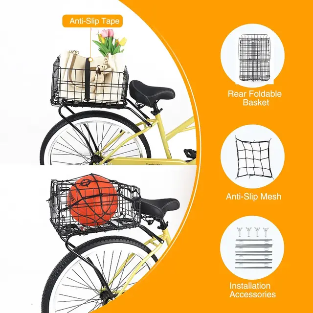 Cestini Per Bici Staccabili Cestino Per Bici Pieghevole