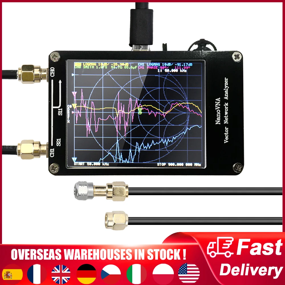 NanoVNA ベクトル ネットワーク アナライザ 50KHz-900MHz 定在波