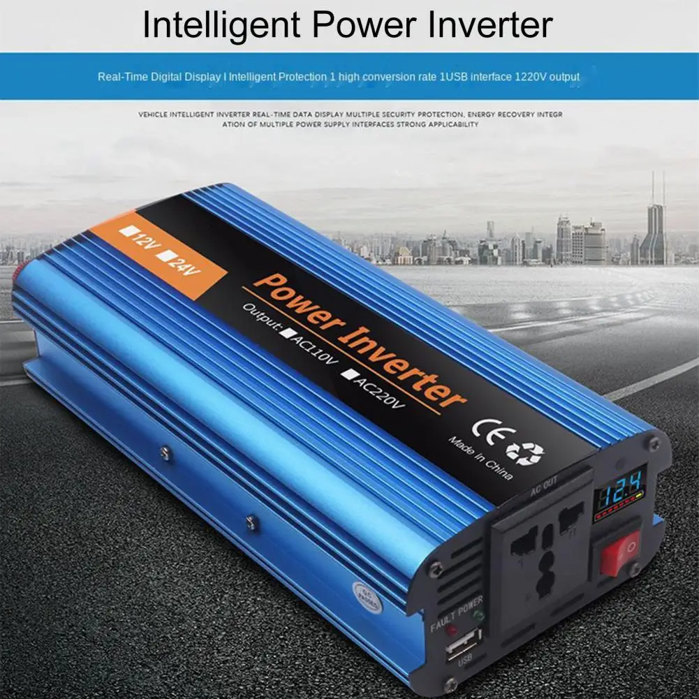 Car Power Inverter Modificato Sinusoidale Plug Play Display Digitale 500W 12/24/36/48V A 220V Adattatore Per Trasformatore Auto Per La Casa