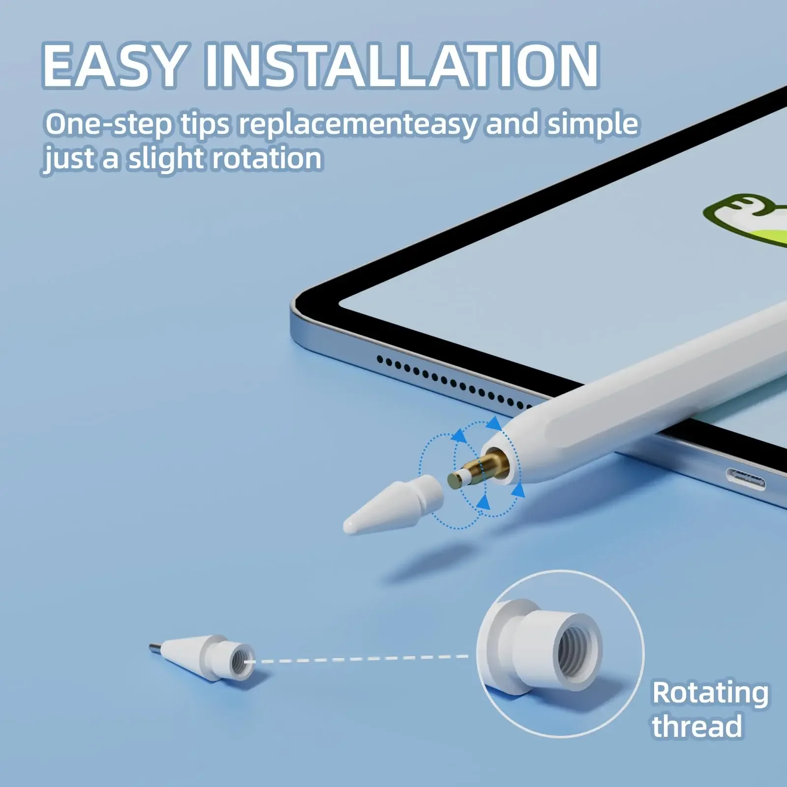 For Apple Pencil Pro 6/8PCS Pen Nib For Apple Pencil 1st 2nd 3rd