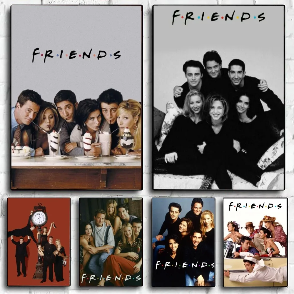 Poster Prints Movie Poster Vintage Posters Friends TV Show Poster No Framed Poster Kraft Club Bar Paper Vintage Wall Art Painting Bedroom Study Stickers