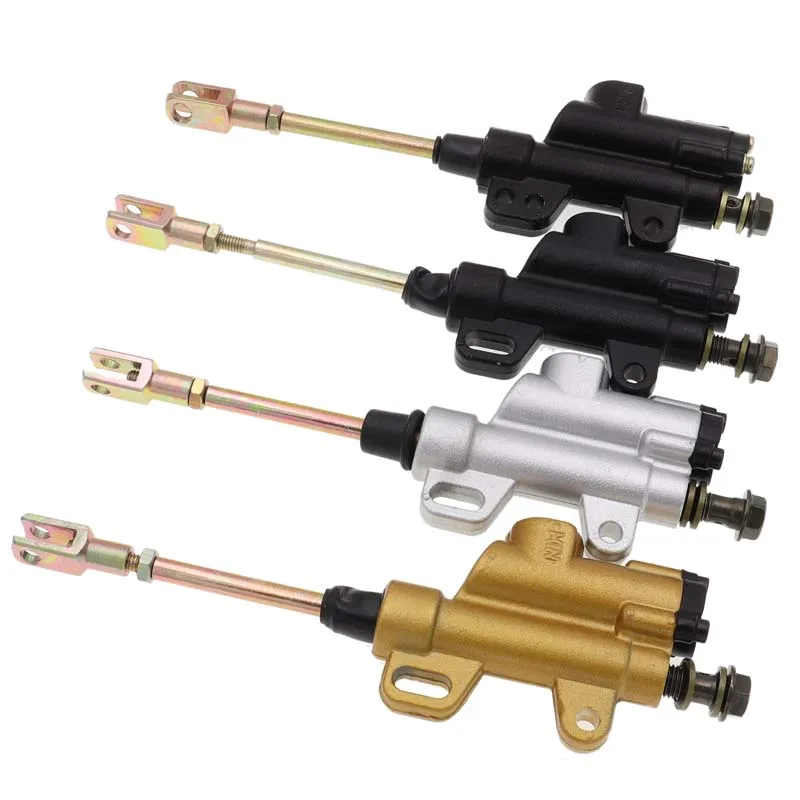 M10 10Mm Foot Rear Master Cylinder Hydraulic Brake Pump For 50Cc 70Cc 90Cc 110Cc 125Cc 150Cc 200Cc 250Cc Pit Bikes Atv