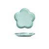 5.5 inches Irregular flower shaped flower plate household fruit plate solid color fashionable household plum blossom plate 5