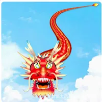 Chinese Dragon Kite Children's Breeze Easy to Fly Beginner Cartoon Weifang Kites Kids Birthday Gift 1