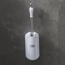 Suporte decorativo do banheiro escova de toalete fixado na parede golfe útil escova limpeza estilo higiênico suporte casa ferramentas oa50tb