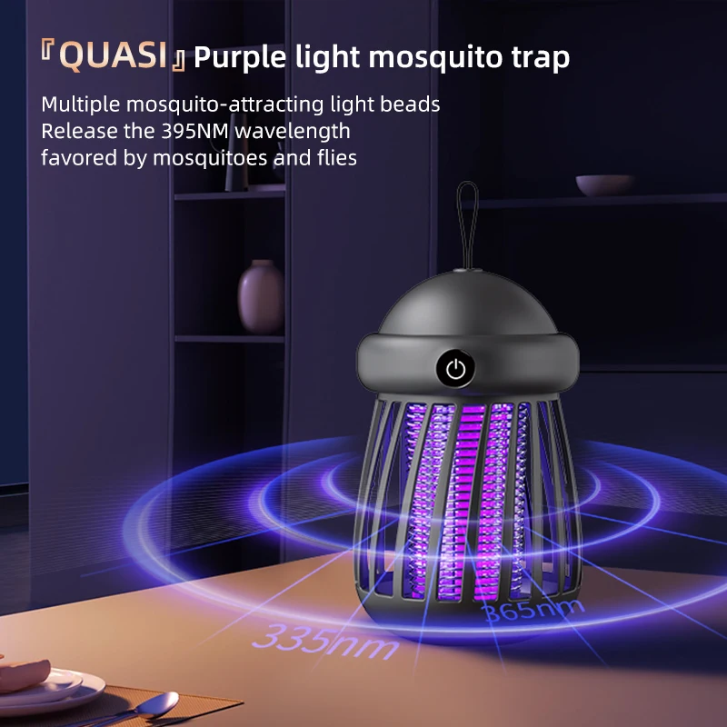 Electric Shock Mosquito Killer Lamp Portable Fly Trap Zapper Insect Killer Repellent Outdoor Mute Anti Mosquito mosquito killer lamp mosquito lamp