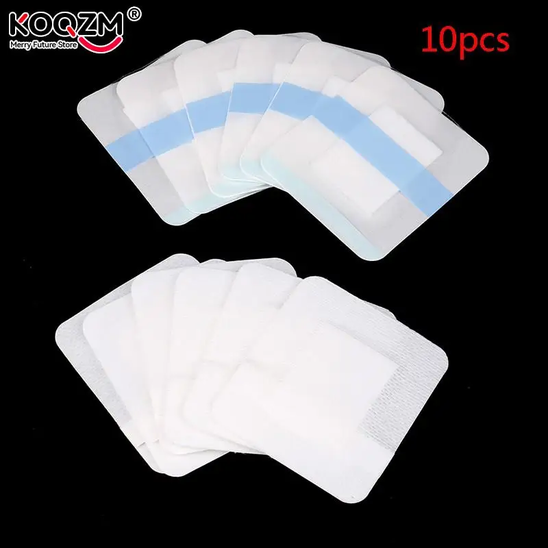 

10Pcs Medical Adhesive Plaster Breathable Waterproof Transparent Tape PU Film Wound First Aid Bandage