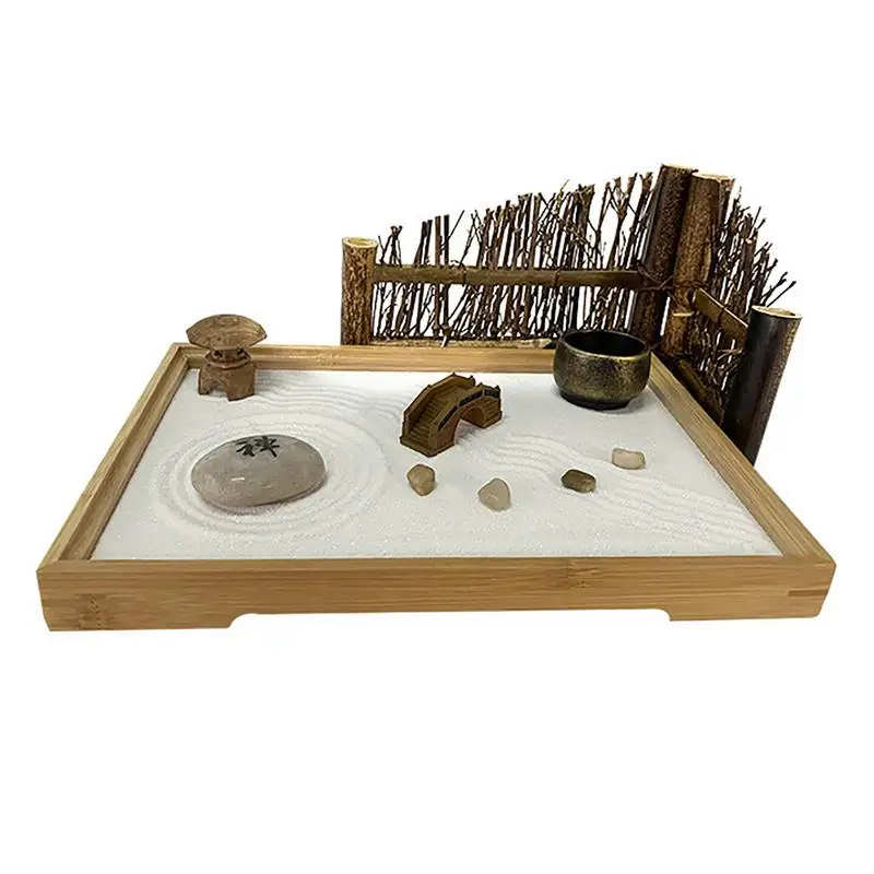 

Набор для сада Zen Garden, декор для медитации, мощный декоративный эффект, сосредоточение, стимулирование расслабления, для сада