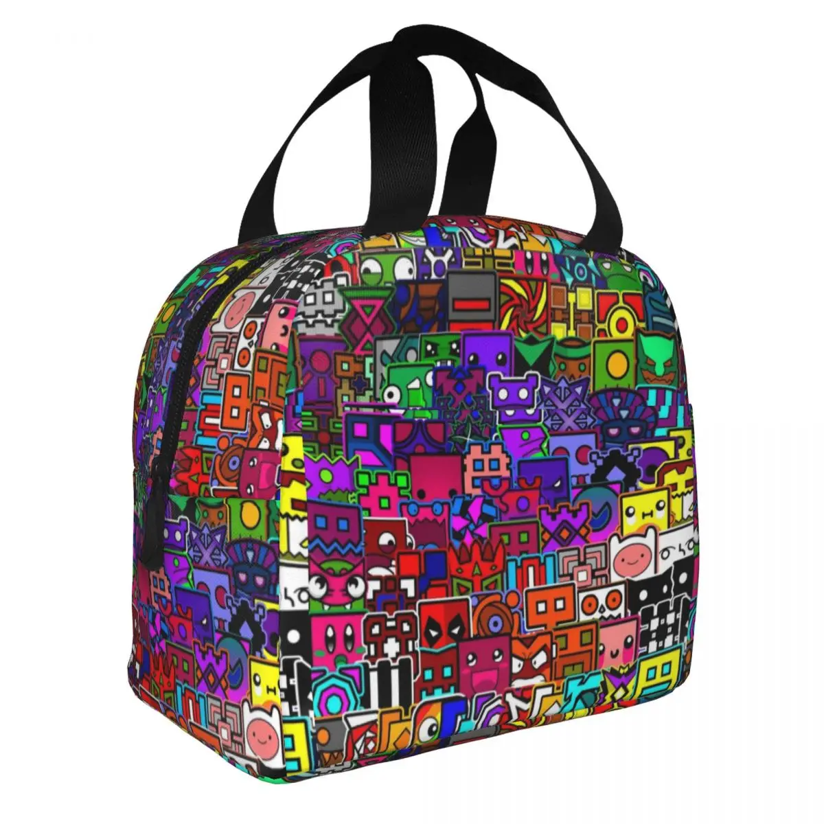 

Geometry Gaming Dash Insulated Lunch Bag Leakproof Cube Box Lunch Container Cooler Bag Tote Lunch Box Travel Food Storage Bags