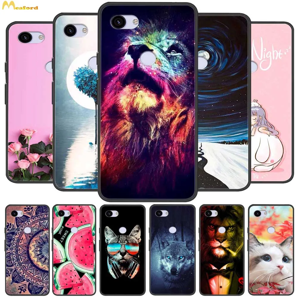 Per Google Pixel 3A Xl Custodie Pixel3A Custodia Morbida In Silicone Nero Per Google Pixel 3 Xl Cover Lion Tpu Coque Pixel3 Antiurto Funda