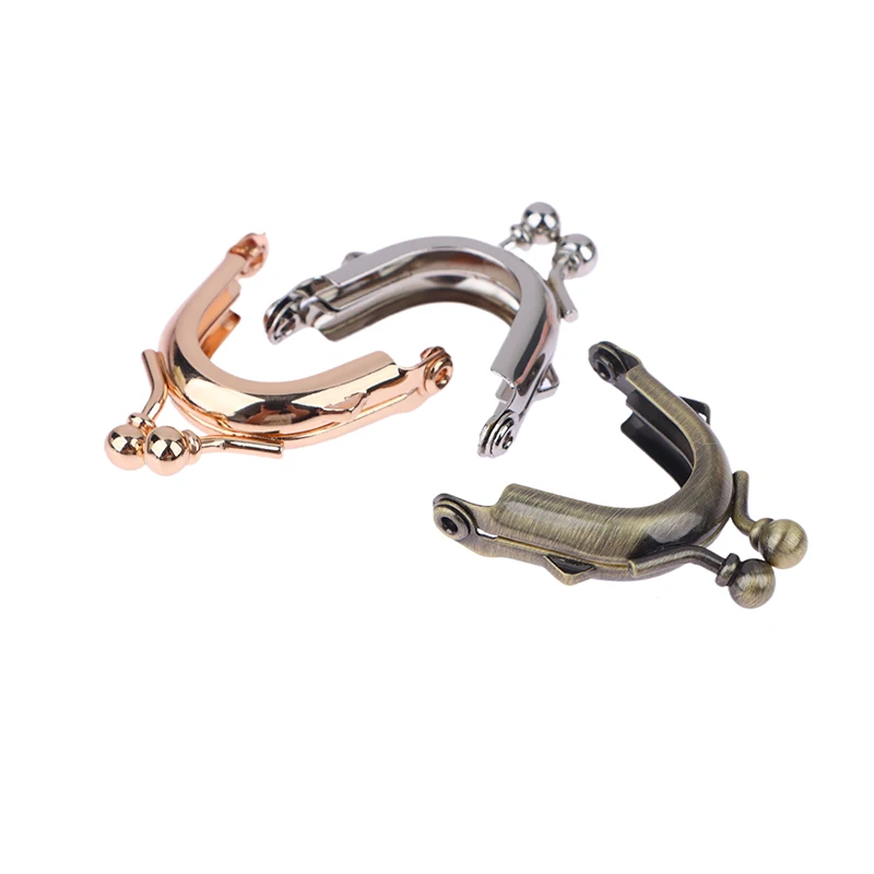 

1 шт., 2,5 см, модный металлический мини-кошелек, ручка, рамка, «сделай сам», клатч, кошелек, сумка, поцелуй, замок, сумка, фурнитура, аксессуары