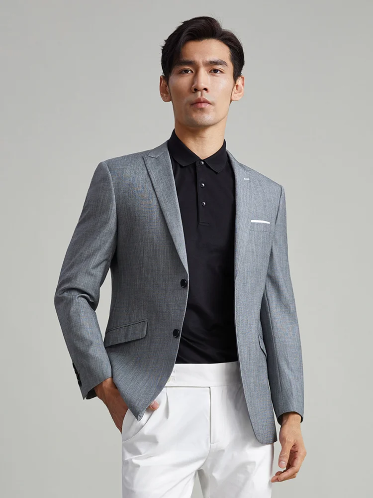 

Men Suits Blazer Grey Slim Fit Fashion 2022 Autumn 4 Seasons Casual Full Sleeve Wedding Groom Wear Party Formal Clothing 6XL 58