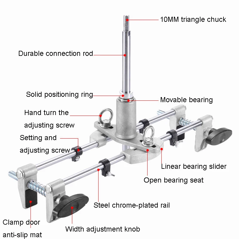 Solid Wood Door Lock Hole Opener Slotting Machine Woodworking Quick  Installation Lock Tool Indoor Door Opening