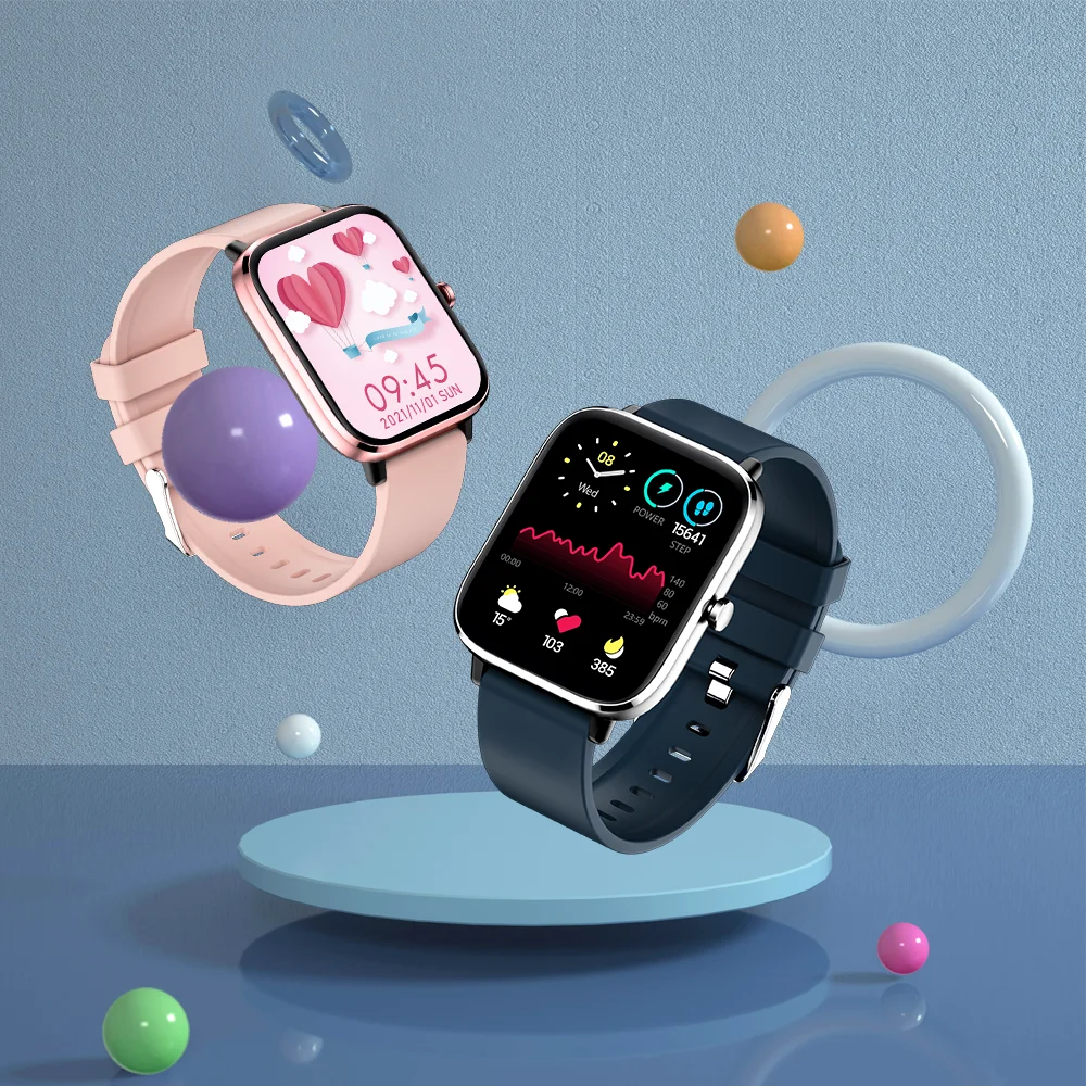 2022 Body temperature Bluetooth-compatibl calling Music control Heart rate Blood pressure  A variety of sports mode Smartwatch