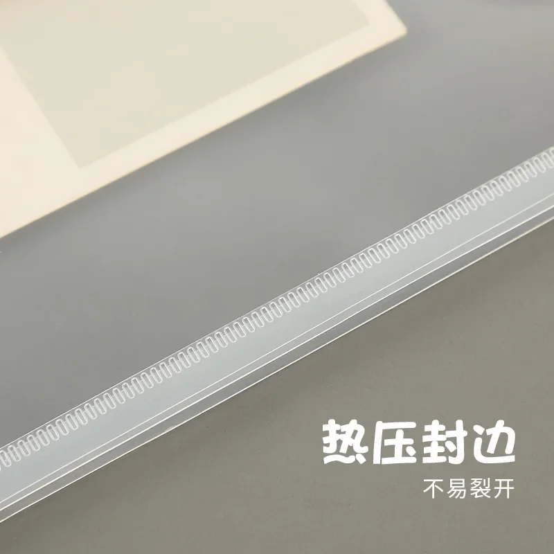 투명 방수 PP 와인딩 포켓 폴더, 수평 및 수직 로프 포장 파일 가방, 포켓 봉투, A5, A6