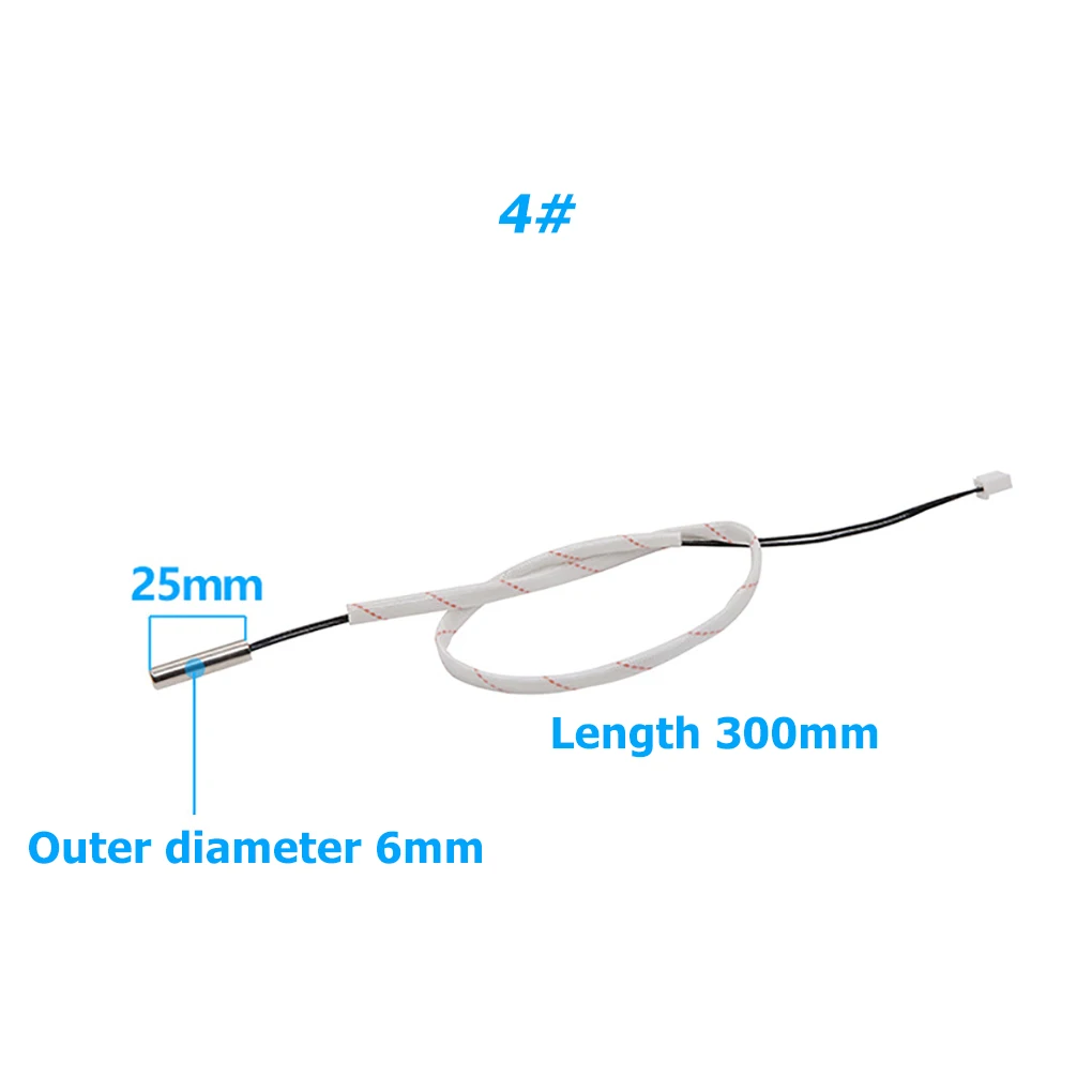 NTC Thermistor Temperature Sensor 50K Thermal Resistor M8 Probe Temperature Meas