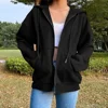 Warm Lightweight Coat Hooded Drawstring Jacket Coat for Men Women with Zipper Placket Pockets Loose Fit Sweatshirt Outwear Long 6