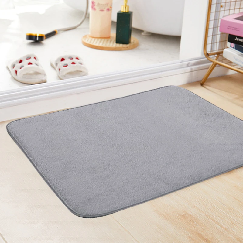 Durable Soft Bath Rugs Water Absorbent Bathroom Mats Non Slip Bathroom Mat  Washable Bathroom Rug 30x50 cm 