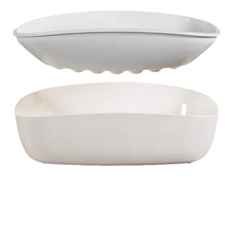 Double Layer Drain Soap Box Easy To Clean Keep Soap Dry Non Slip Bottom Household Bathroom Drain Storage Rack Soap Dish Holder