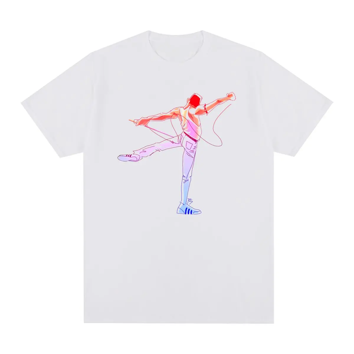 Freddie Mercury Vintage T-Shirt Queen British Rock Band Harajuku Cotton Men T Shirt New Tee Tshirt Womens Tops