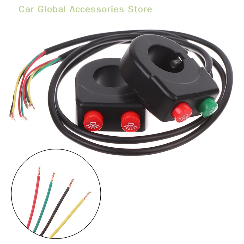 1pc Motorsc halter Blinker Modifikation Zugang Motorrad atv 22mm Lenker horn und Scheinwerfer Kombination schalter knopf – Detail 2