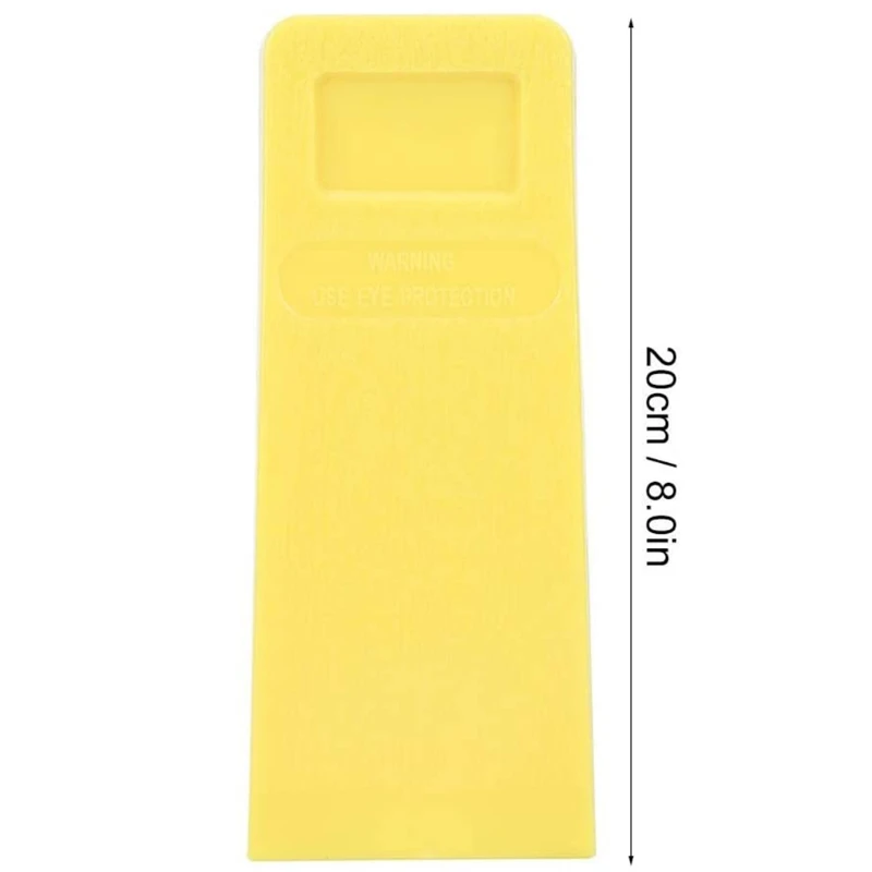 

69HF Practical 8 Inches Plastic Wedges Fit for Logging Bucking Falling Chainsaw Tool Made Felling Tree Wedge Plastic Durable