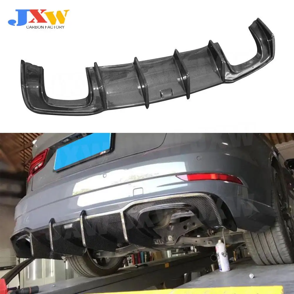 

Carbon Fiber Car Rear Bumper Lip Diffuser for Audi A3 Sline S3 Sedan 2017 2018 2019 Not standard FRP body Kits