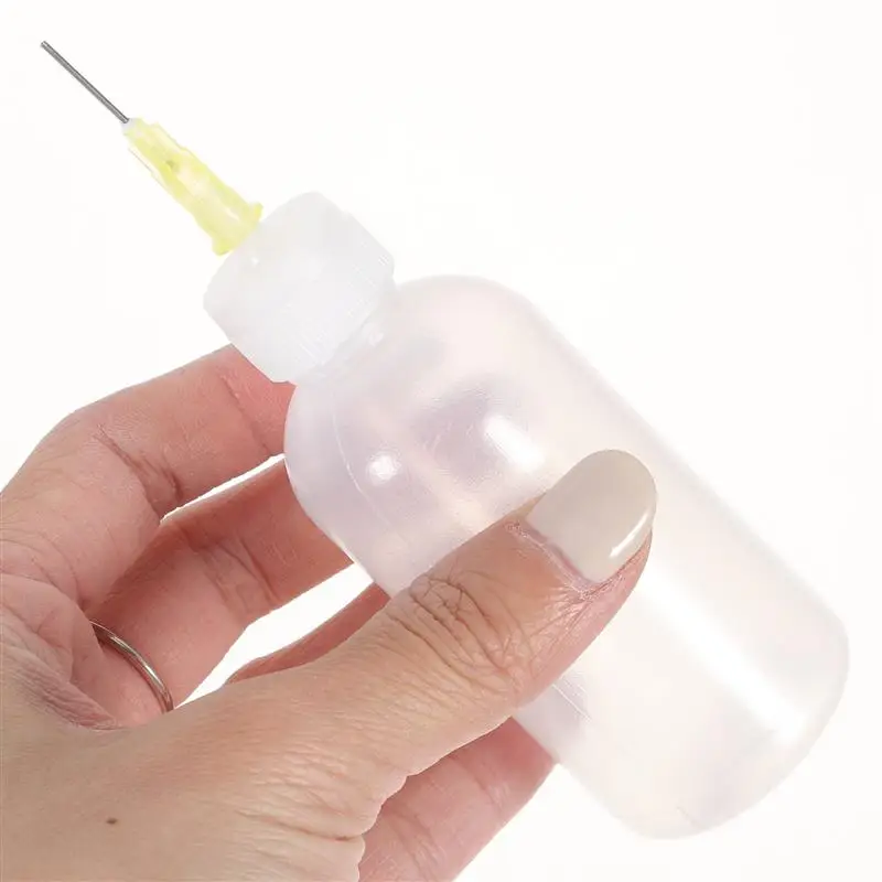 Applicateur d'huile, huileur à aiguille LDPE, bouteille d'huile de pistolet  de précision avec pointe d'aiguille longue en acier inoxydable, facile à  utiliser pour l'huile de pistolet 12 pièces - AliExpress