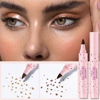 1PC Natural Fake Freckles Pen Waterproof Face Brown Eyeliner Dot Spot Pen Makeup Waterproof Dot Spot Pen Pretend Makeup Tool 1