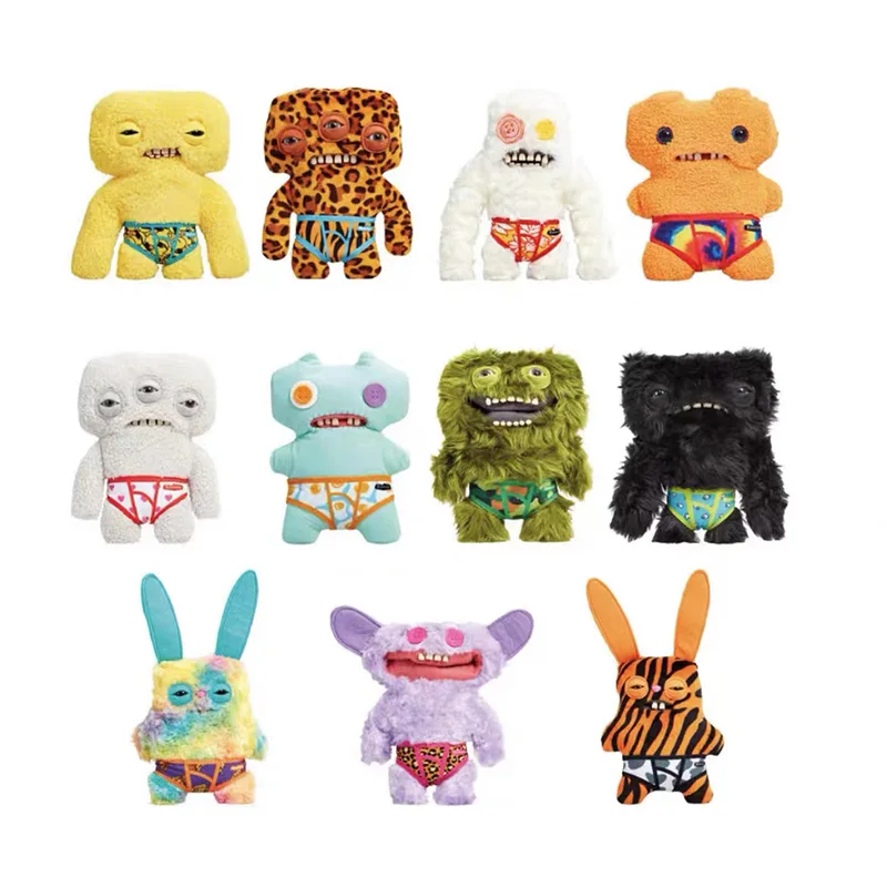 Original New Brand Fuggler Ugly Monsters Teeth Plush Toys Little Monsters Fashion Lovelys Small Shorts Plush Dolls Toys For Kids uniqlo kids gear shorts