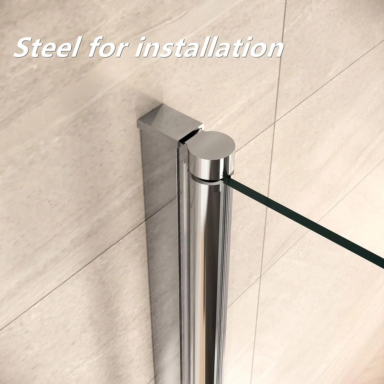 Door Swing Bathtub Screen,Bathtub Shower,Bathroom Door with Bottom Seal,Liftable and Foldable Glass Door 3