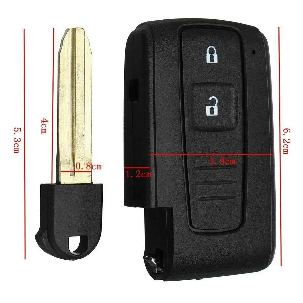 Car Key Shell Smart Remote Control Key Fob Case SRCKF002 Fit for Toyota Corolla Verso Prius Key protection accessories