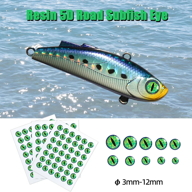 50 Pz 3Mm ~ 12Mm 3D Resina Epossidica Occhi Di Pesce Occhi Di Drago Per Fly Jig Esche Legatura Streamer Acqua Salata Occhi Simili A Pesci Fabbricazion
