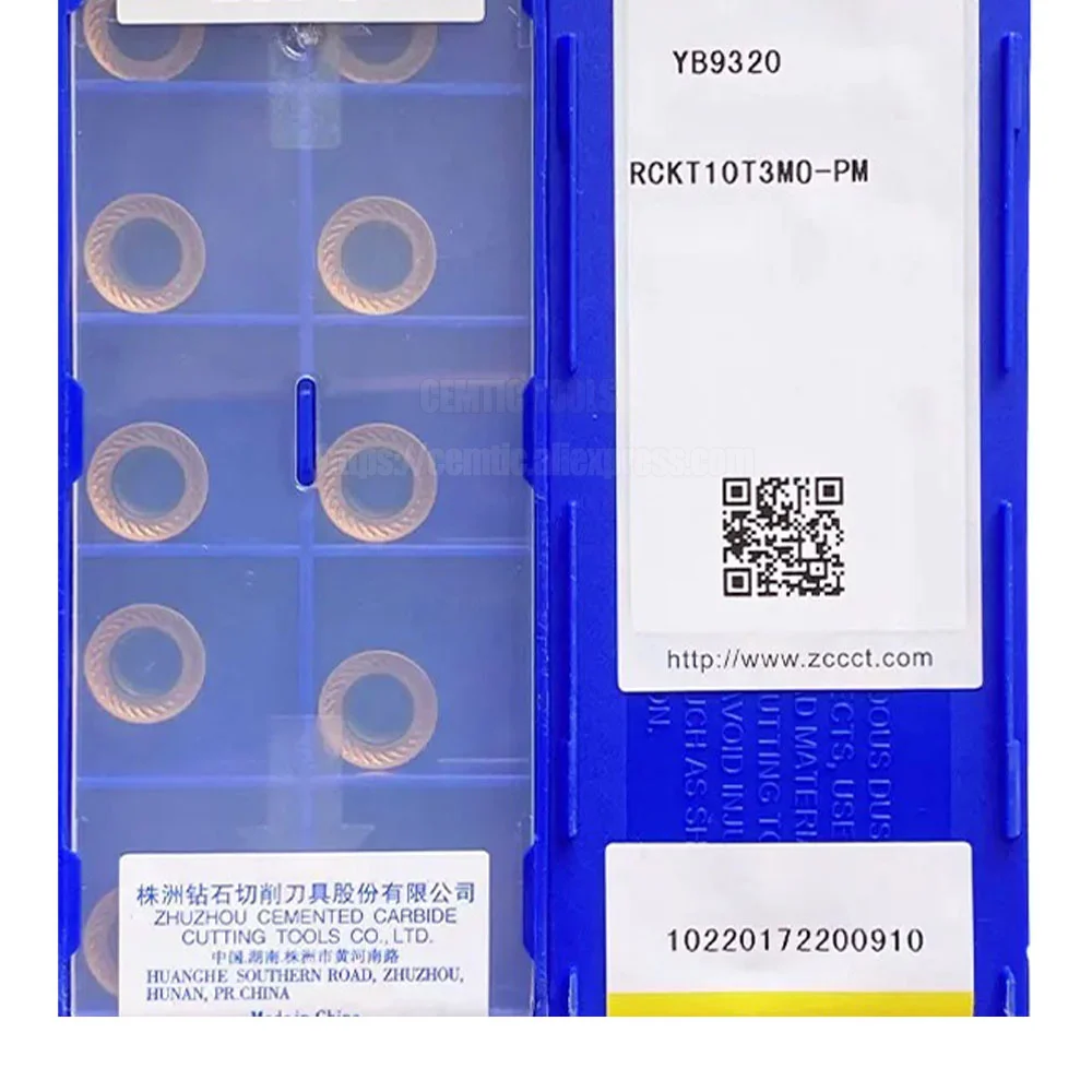 

ZCC YBC301 YB9320 YBM351 RCKT10T3MO-PM 100% Original Brand CNC Blade