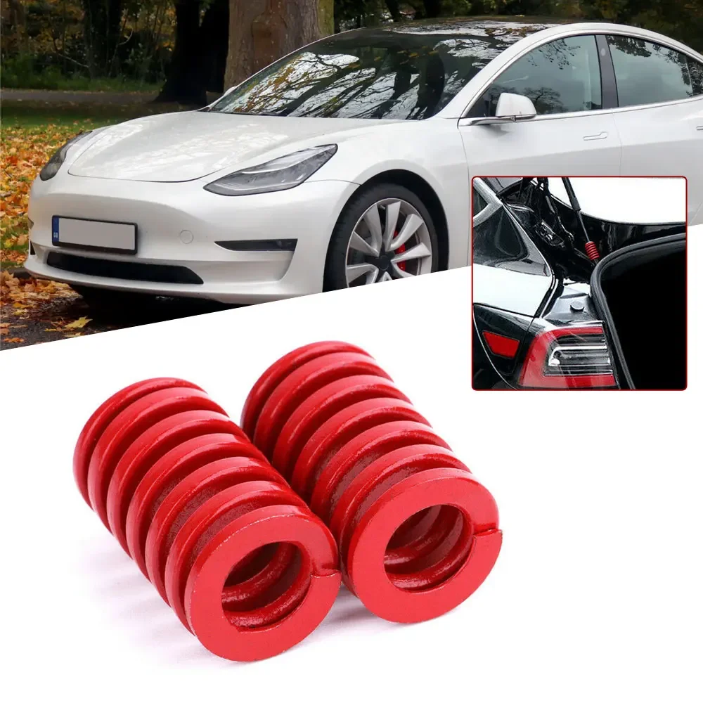 

2Pcs Red 25mm Die Spring for Rear Trunk Tailgate Strut Support Left Bars Car Accessories for Tesla Model 3 2017 2018 2019 2020