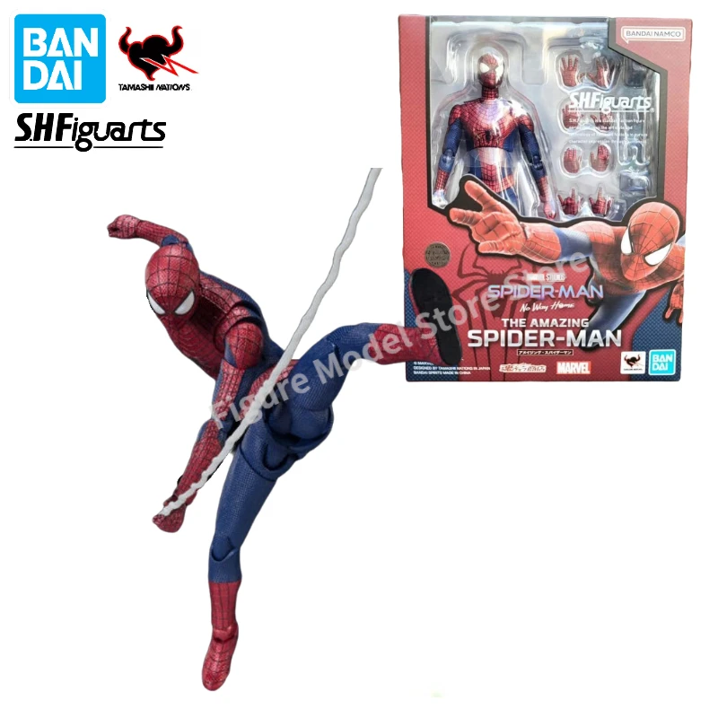 

In Stock Bandai SHF Marvel Spider-Man 3 Integrated Suit Tobey Andrew Maguire First Generation Bully Anime Action Figures Toy