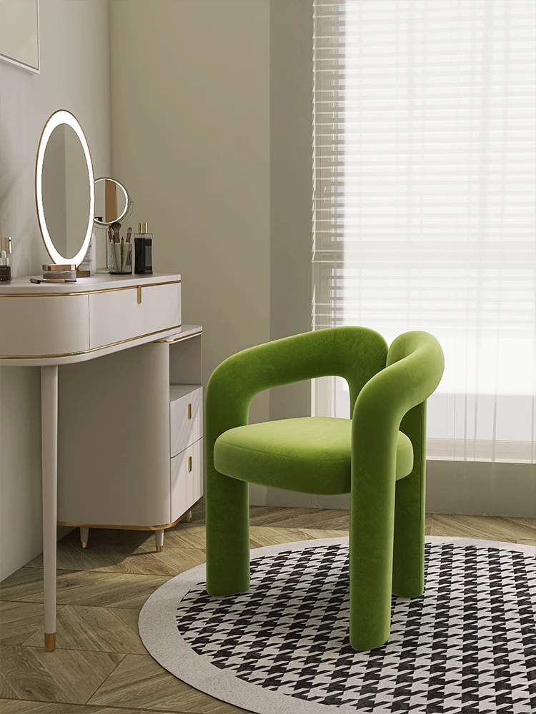 

Sawyu net celebrity makeup chair cream style designer modern simple bedroom home light luxury dressing table stool chair