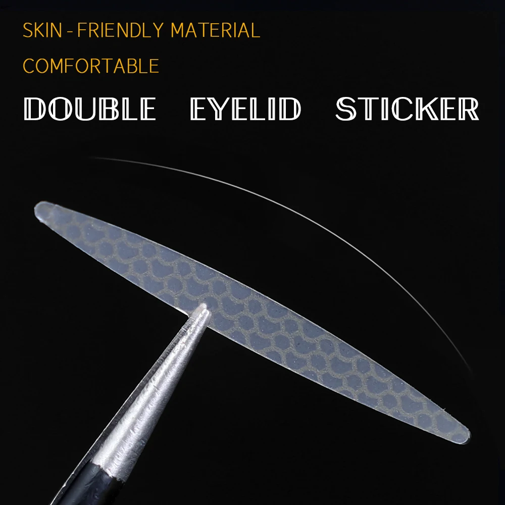 Description Picture 6 of item1Sheet Double Eyelid Tape Invisible Natural Eyelid Lift Band Self Adhesive Transparent Lace Fiber Waterproof Eye Stickers Tools