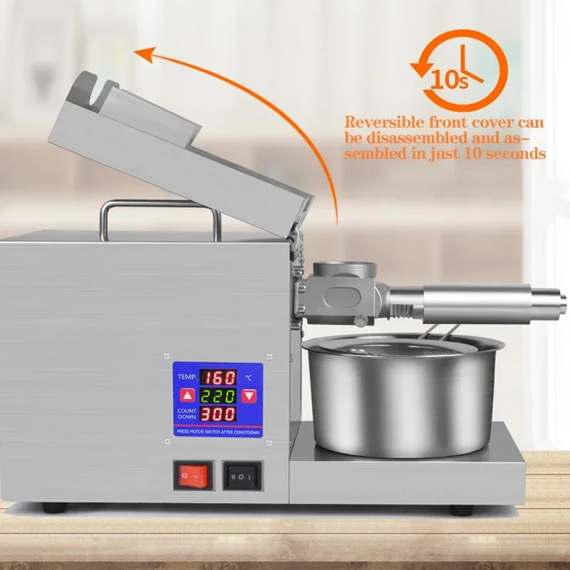K38 Automatic Household Intelligent Temperature Control Oil Press  Peanut Olive Oil Rapeseed Sesame Oil Extractor 110V/220V 6