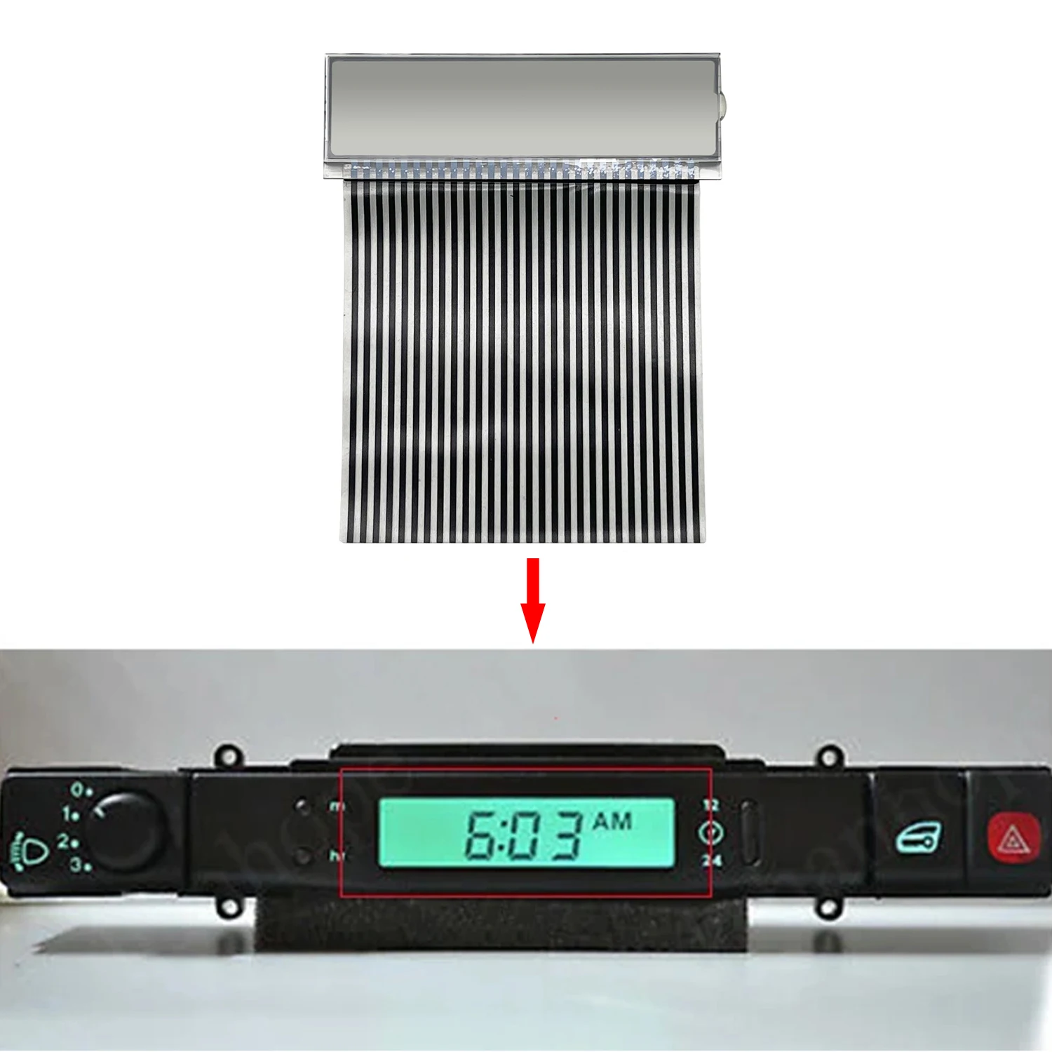 재규어 XJ6 XJ8 X300 XJR 1995-1998용 계기판 LCD 디스플레이 디지털 시계 디스플레이 자동차 LCD 화면 픽셀 수리