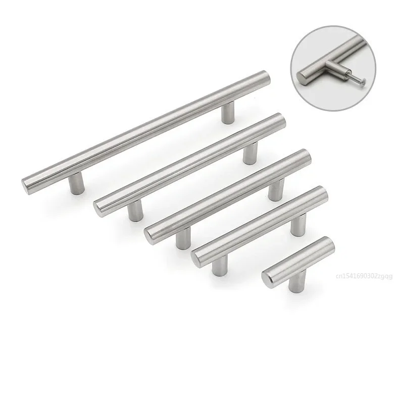 Stainless Steel Kitchen Door Cabinet T Bar Handle Pull Knob 50mm to 500mm cabinet knobs furniture handle cupboard drawer handle