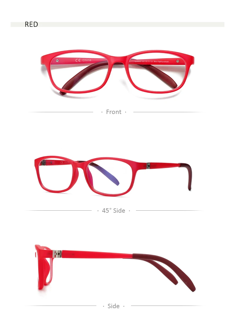 ZENOTTIC Kinder-Anti-Blaulicht-Brille, TR90-Silikon, flexibler optischer Rahmen, Brillen für Jungen und Mädchen – Detail 9