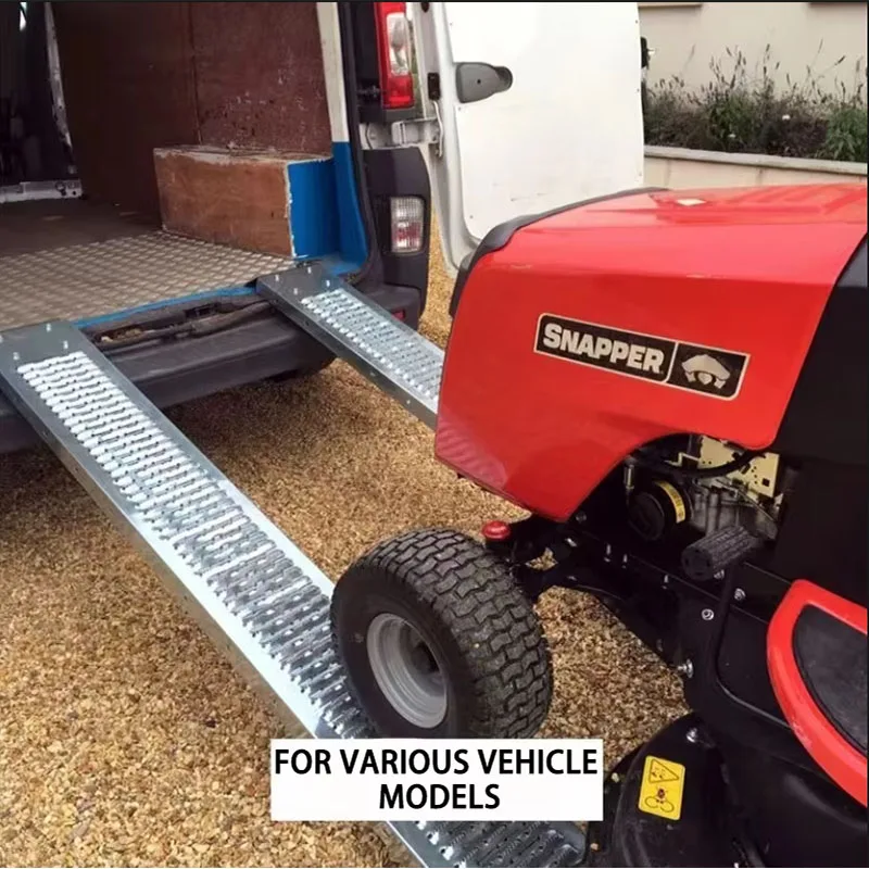 Aluminum Motorcycles Ramps Climbing Ladder Folding Ramp Ladder Single Load-bearing 350kg Truck Transport Loading Tool 1PC