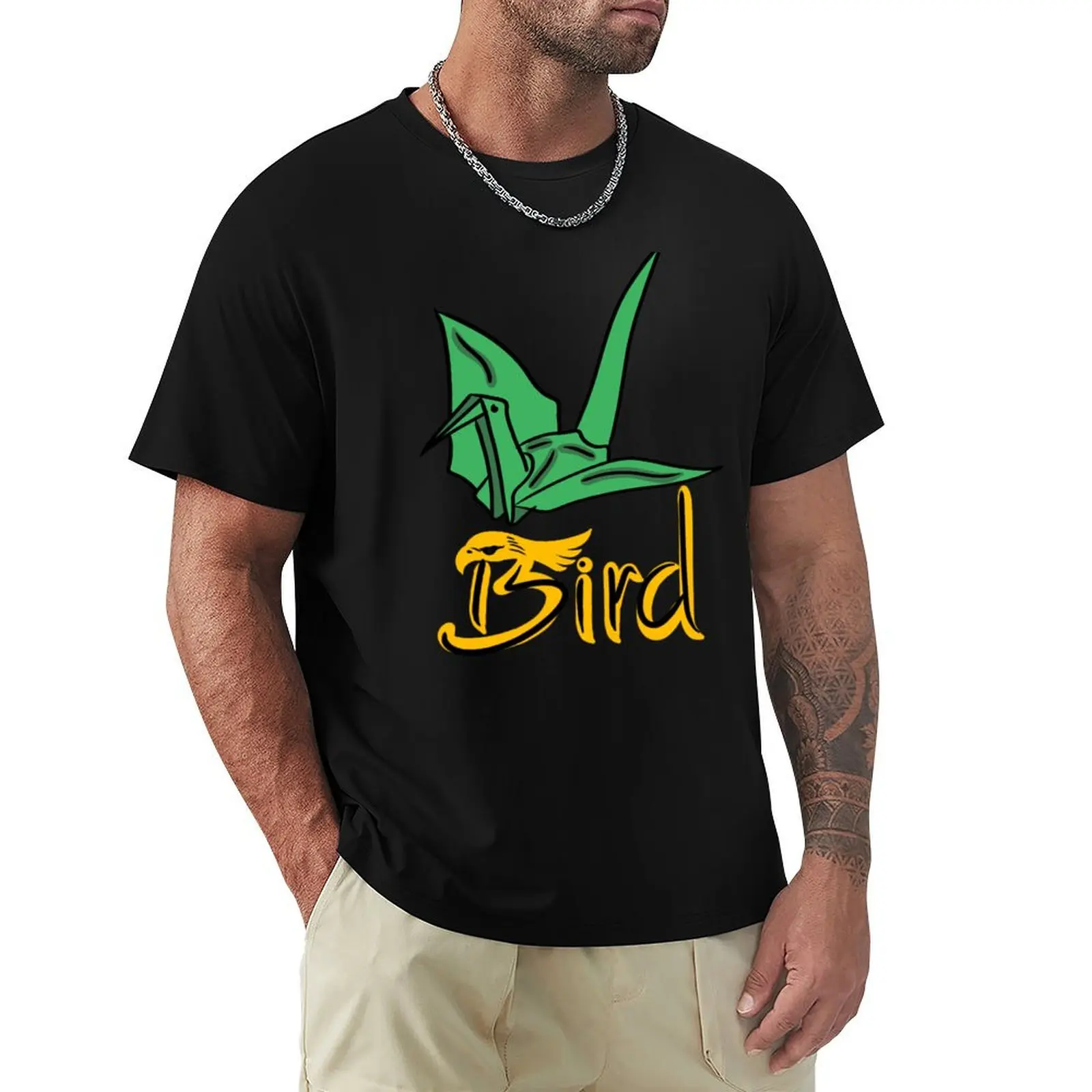 

bird T-shirt customizeds quick-drying anime clothes Short sleeve tee black t shirts for men