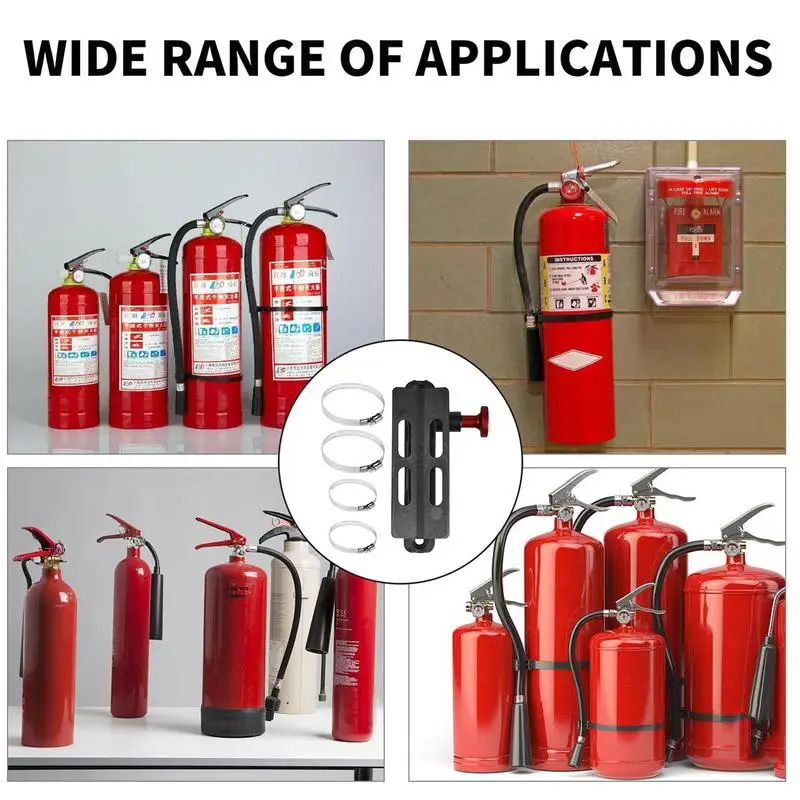 Fire Extinguisher Mount Quick Release Heavy Duty Wall Mount Bracket Secure Car Bracket For Safety Fits Most Popular Brands For